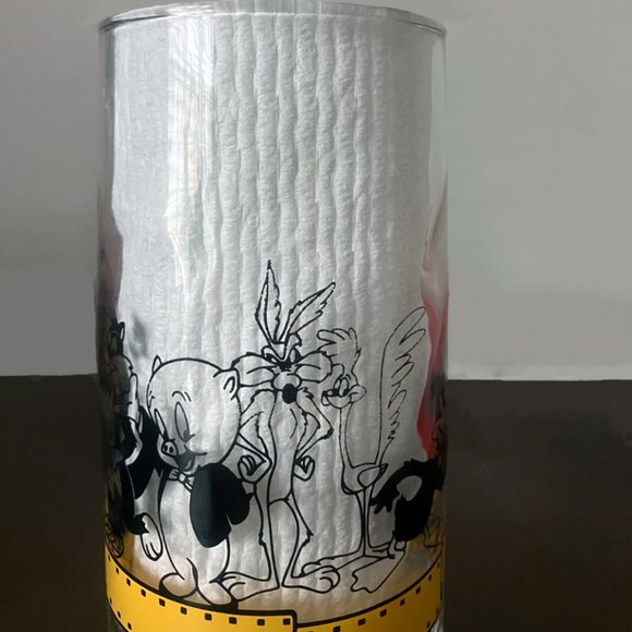 Vintage 1990 Warner Bros Happy Birthday Bugs Bunny 50th Anniversary Glasses - Picture 4 of 5